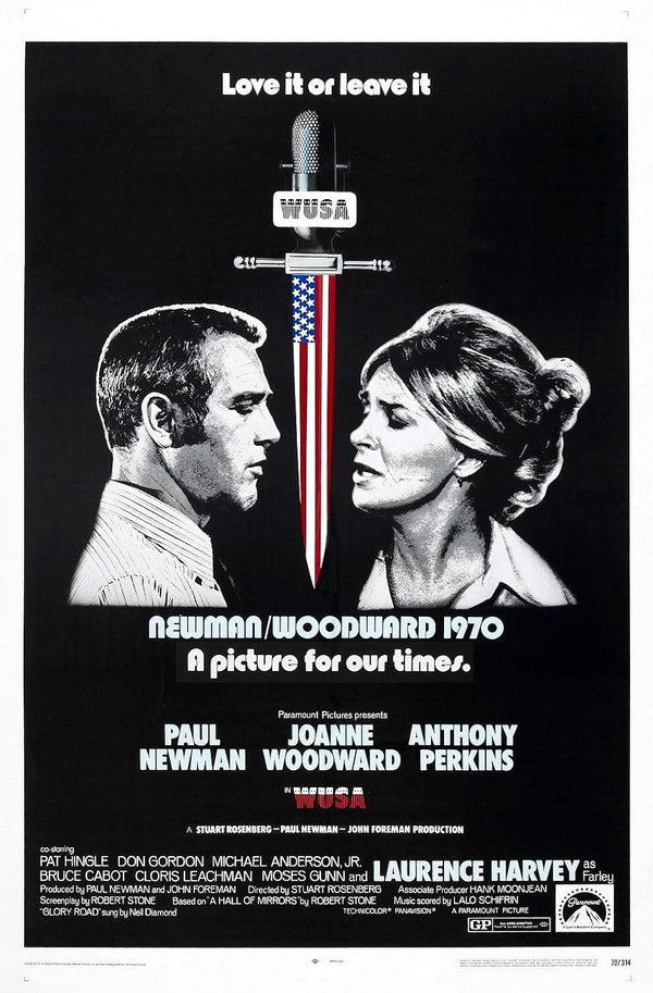 WUSA (1970) - A Heartwarming Drama Romance Film Movie Poster | Film Wall Art Print