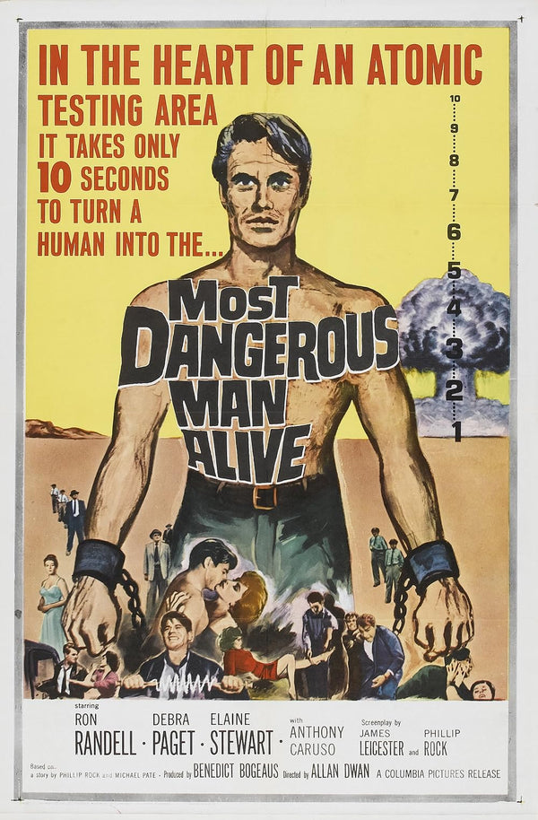 Most Dangerous Man Alive (1961) – Crime/Sci-Fi Action Movie Poster Movie Poster | Film Wall Art Print