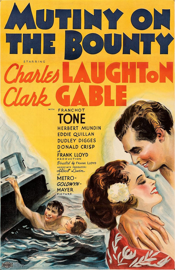 Mutiny on the Bounty (1935) – Classic Adventure Drama Film Movie Poster | Film Wall Art Print