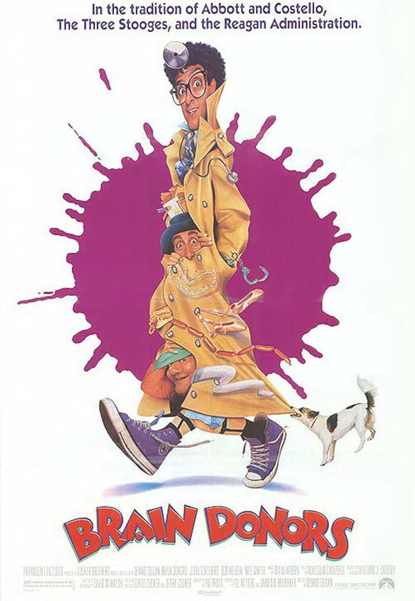 Brain Donors (1992) - Hilarious Comedy Movie Poster Movie Poster | Film Wall Art Print