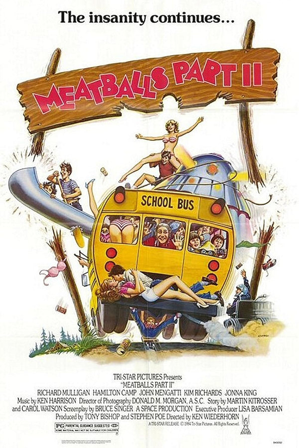 Meatballs Part II (1984) Hilarious Summer Camp Chaos Movie Poster | Film Wall Art Print