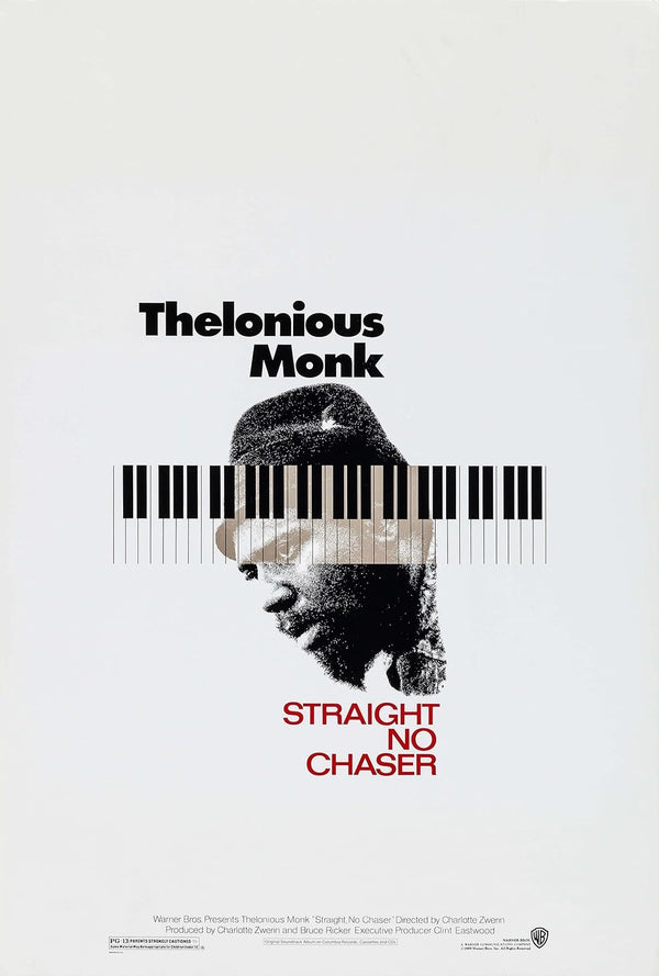 Thelonious Monk (1988) Documentary | Jazz Legend Biography Movie Poster | Film Wall Art Print