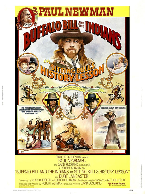 Buffalo Bill and The Indians (1976) - Comedy, Drama, Western Movie Poster Movie Poster | Film Wall Art Print