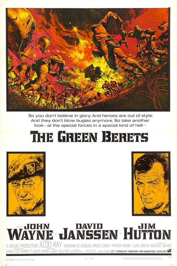 Green Berets (1968) Movie Poster - High Quality Print Movie Poster | Film Wall Art Print
