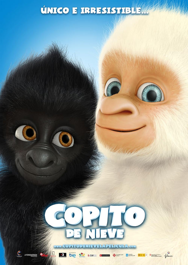 White Gorilla (2010) - Animated Adventure Comedy Poster Movie Poster | Film Wall Art Print