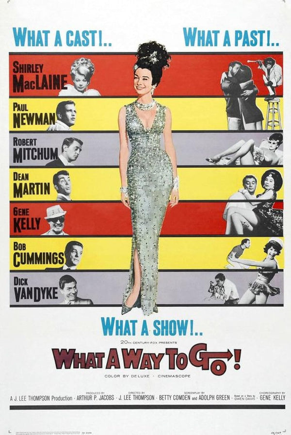 What A Way To Go (1964) - Classic Comedy-Romance Movie Poster | Film Wall Art Print