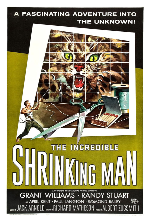 Incredible Shrinking Man (1957) - Classic Horror Sci-Fi Movie Poster Movie Poster | Film Wall Art Print