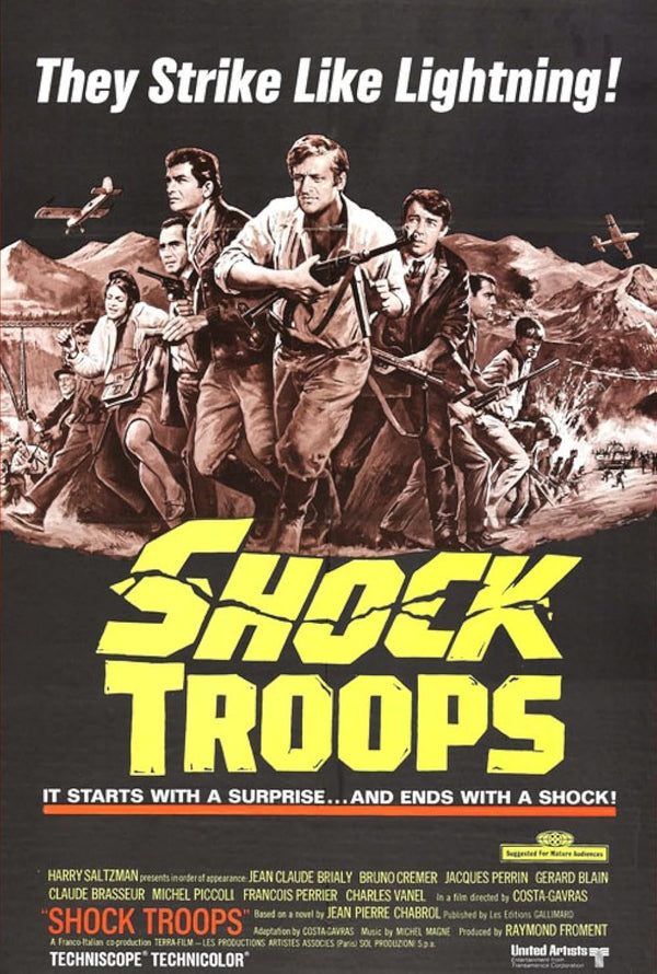Shock Troops (1967) - Action Drama History Movie Poster Movie Poster | Film Wall Art Print