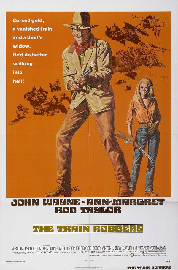 Train Robbers (1973) - Action Western Movie Poster Movie Poster | Film Wall Art Print