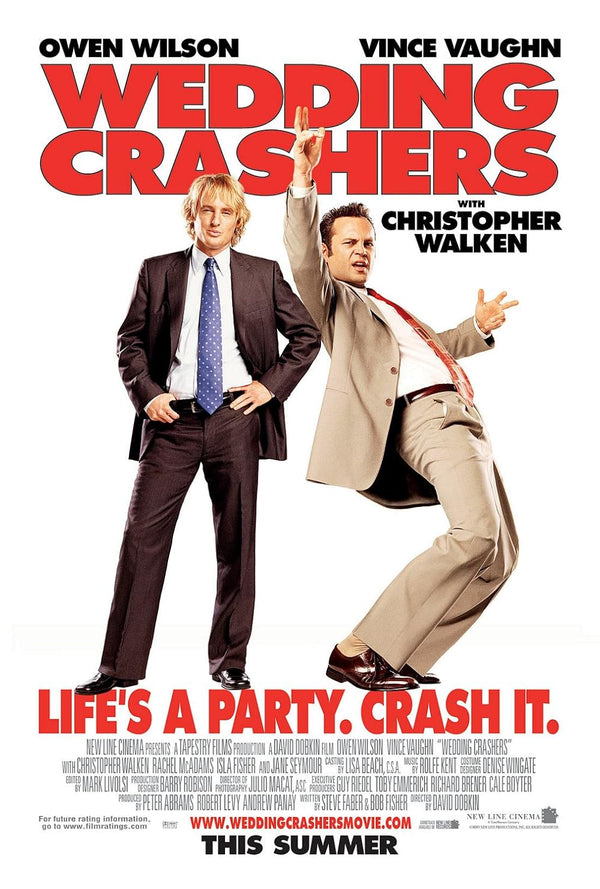 Wedding Crashers Movie Poster - Comedy Film Art Movie Poster | Film Wall Art Print