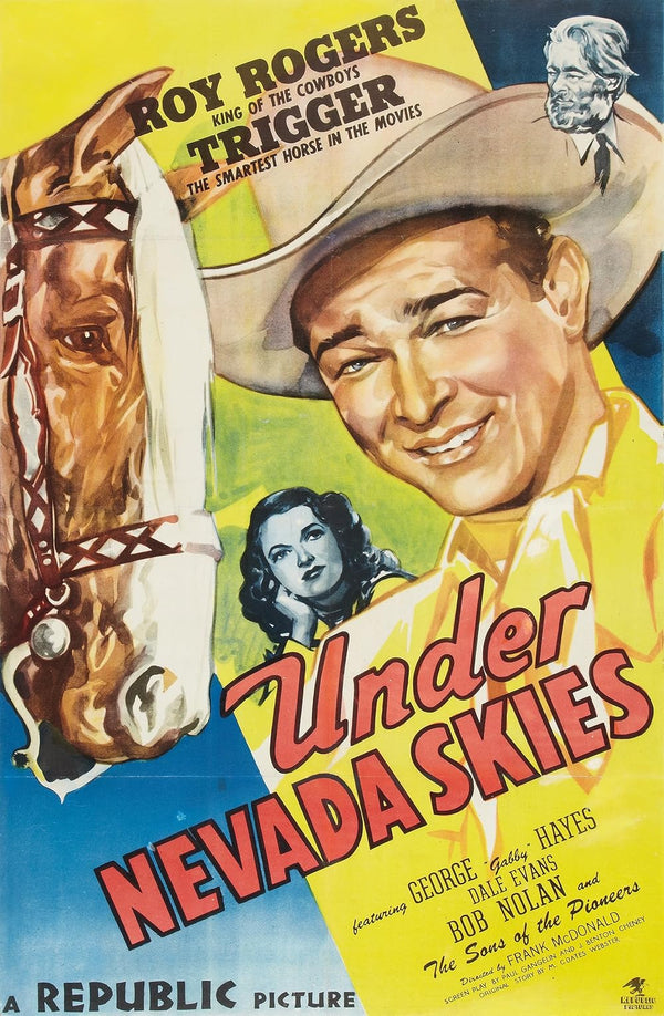 Under Nevada Skies (1946) – Classic Western Drama & Music Film Poster Movie Poster | Film Wall Art Print
