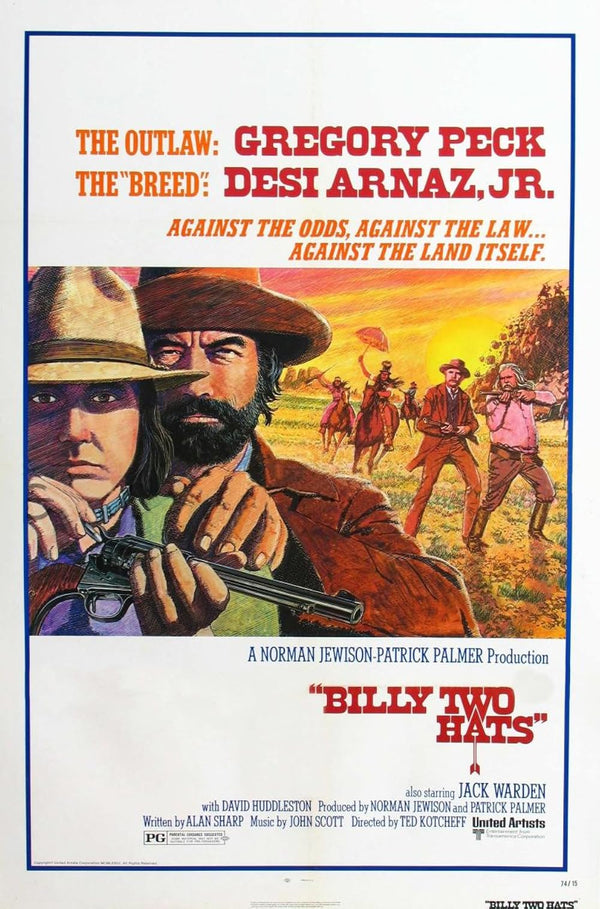 Billy Two Hats (1974) - Drama, Romance, Western Movie Poster Movie Poster | Film Wall Art Print