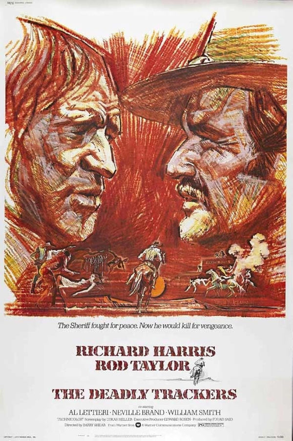 Deadly Trackers (1973) – Classic Western Drama Movie Poster Movie Poster | Film Wall Art Print
