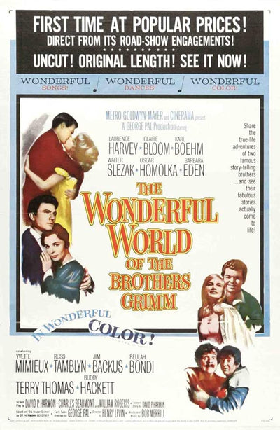 1962 Brothers Grimm Classic: Adventure, Biography, Comedy Movie Poster | Film Wall Art Print