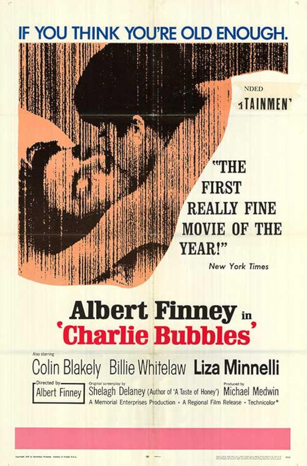 Charlie Bubbles (1968) - A Hilarious and Heartfelt Comedy-Drama Movie Poster Movie Poster | Film Wall Art Print