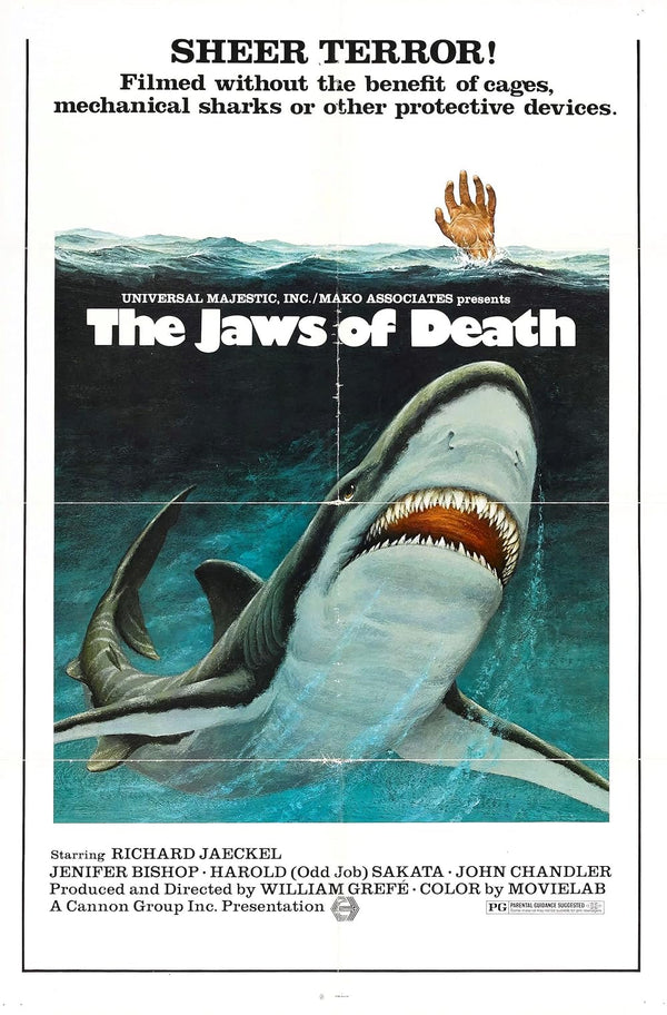 Jaws of Death (1976) – Action, Drama, Fantasy Movie Poster Movie Poster | Film Wall Art Print