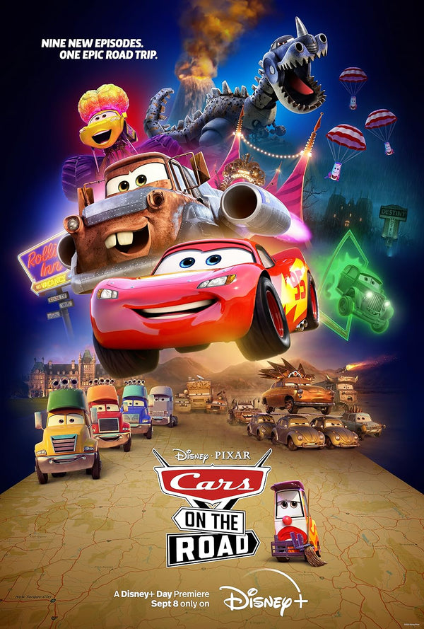 Animated Adventure Comedy 'Cars on the Road' – Fun-Filled Family Fun Movie Poster | Film Wall Art Print