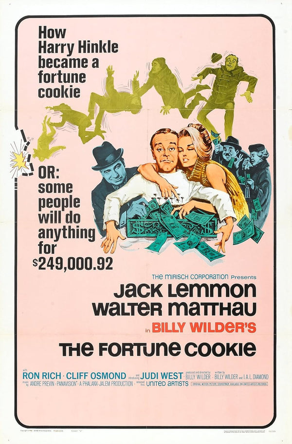 Fortune Cookie (1966) - Classic Comedy Romance Movie Poster Movie Poster | Film Wall Art Print