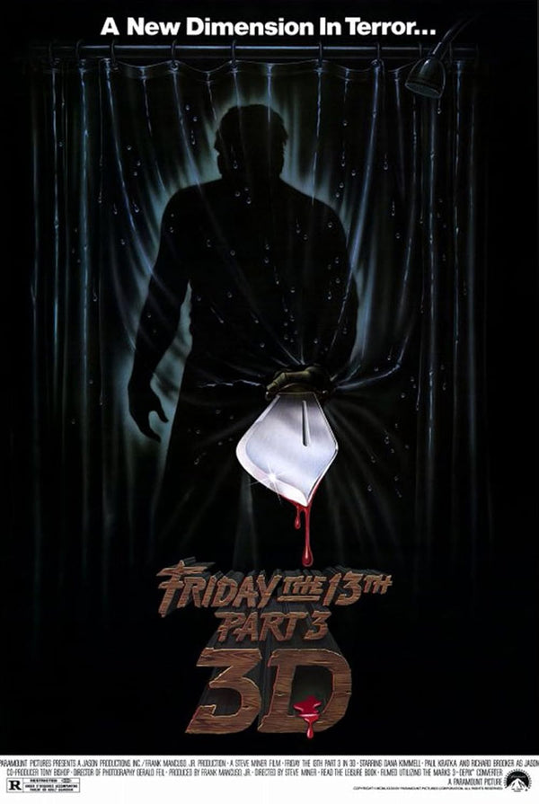 Friday the 13th Part III (1982) Horror Movie Poster Movie Poster | Film Wall Art Print