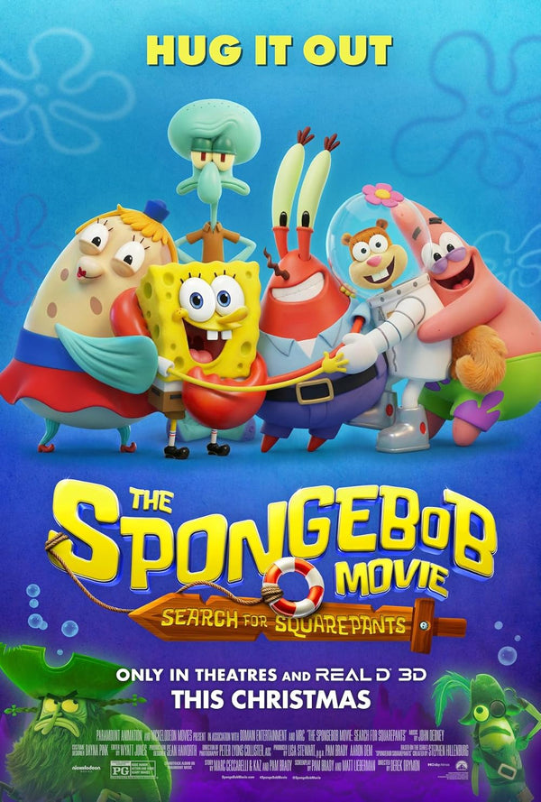 Spongebob Movie: The Search for Squarepants 2025 Movie Poster | Film Wall Art Print