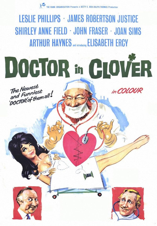 Doctor in Clover (1966) - Classic Comedy Movie Poster Movie Poster | Film Wall Art Print