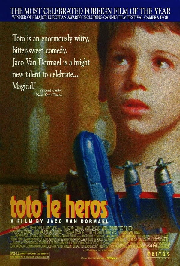 Toto The Hero (1991) Movie Poster – Comedy, Drama, Fantasy Movie Poster | Film Wall Art Print