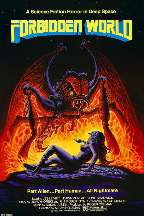 Forbidden World (1982) - Chilling Horror & Sci-Fi Poster Movie Poster | Film Wall Art Print