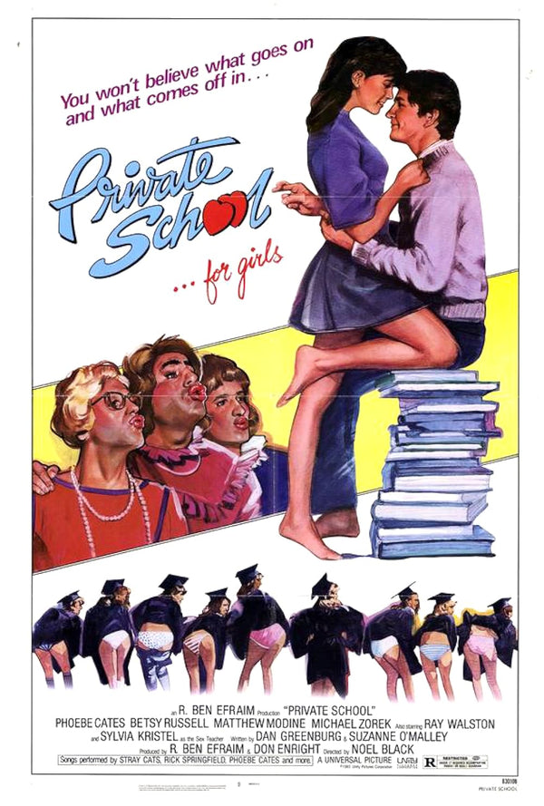 Private School (1983) - Romantic Comedy Movie Poster Movie Poster | Film Wall Art Print