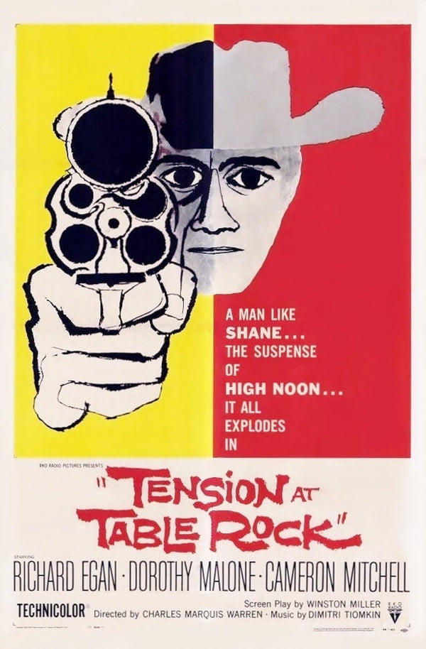 Classic Tension At Table Rock (1956) Western Poster Movie Poster | Film Wall Art Print