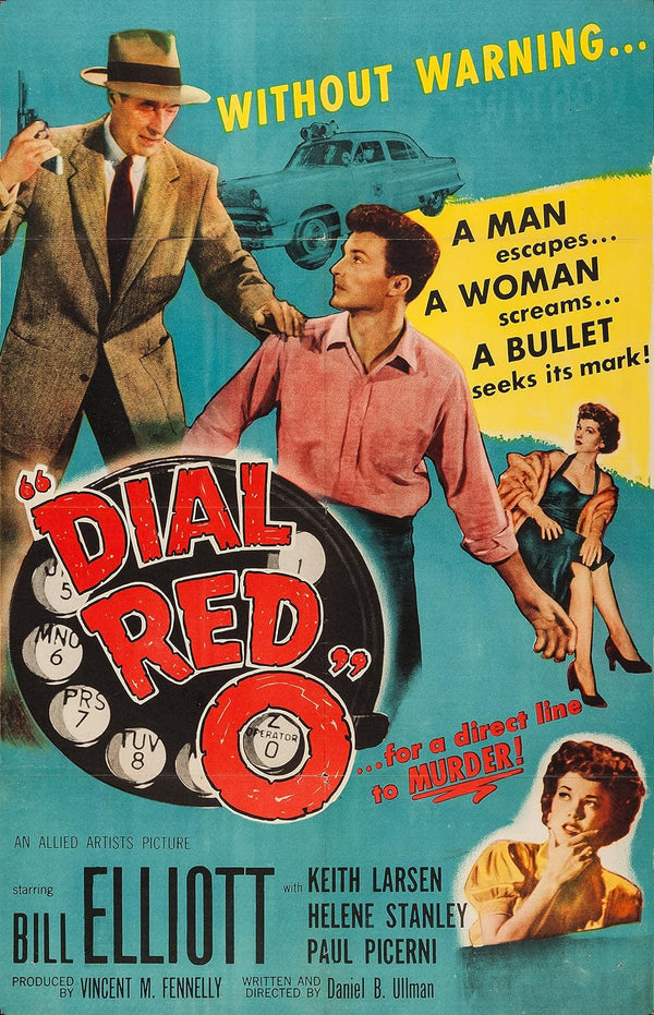 Dial Red O (1955) – Classic Crime Drama Movie Poster Movie Poster | Film Wall Art Print