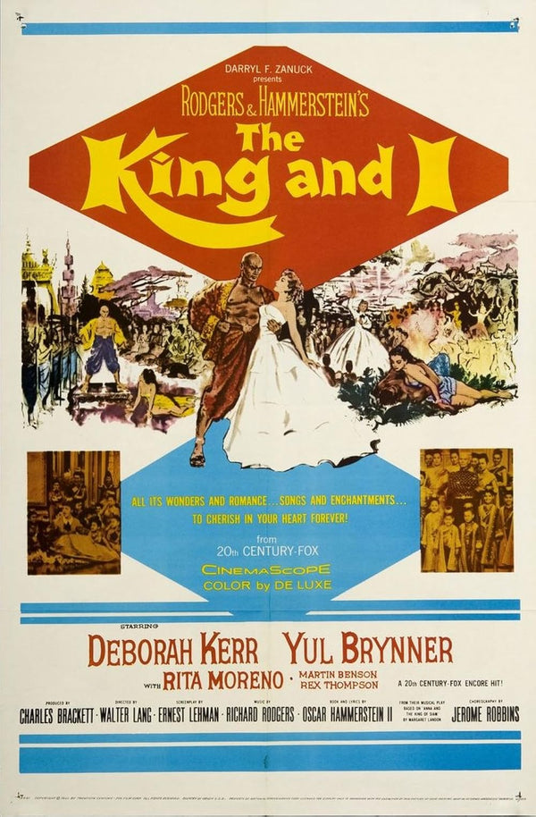 King And I (1956) – Classic Musical Drama Movie Poster Movie Poster | Film Wall Art Print