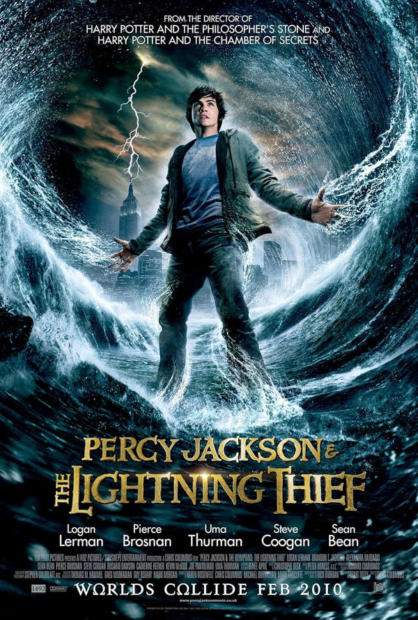 Percy Jackson: The Lightning Thief (2010) Adventure Fantasy Movie Poster | Film Wall Art Print