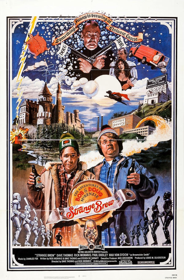 Strange Brew (1983) - Hilarious Crime & Sci-Fi Comedy Movie Poster | Film Wall Art Print