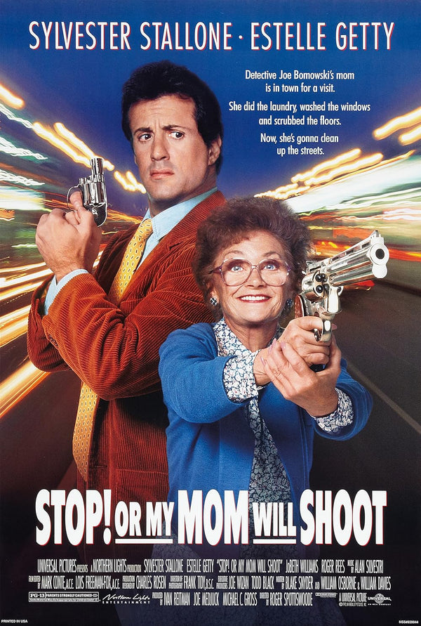 Stop Or My Mom Will Shoot (1992) Action Comedy Poster Movie Poster | Film Wall Art Print