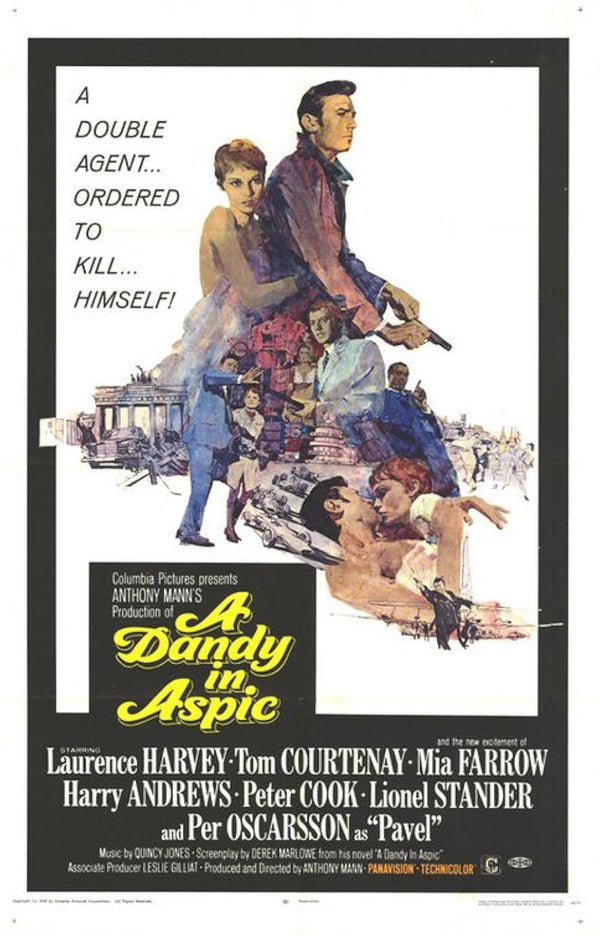 Dandy in Aspic (1968) - Classic Action Thriller Poster Movie Poster | Film Wall Art Print