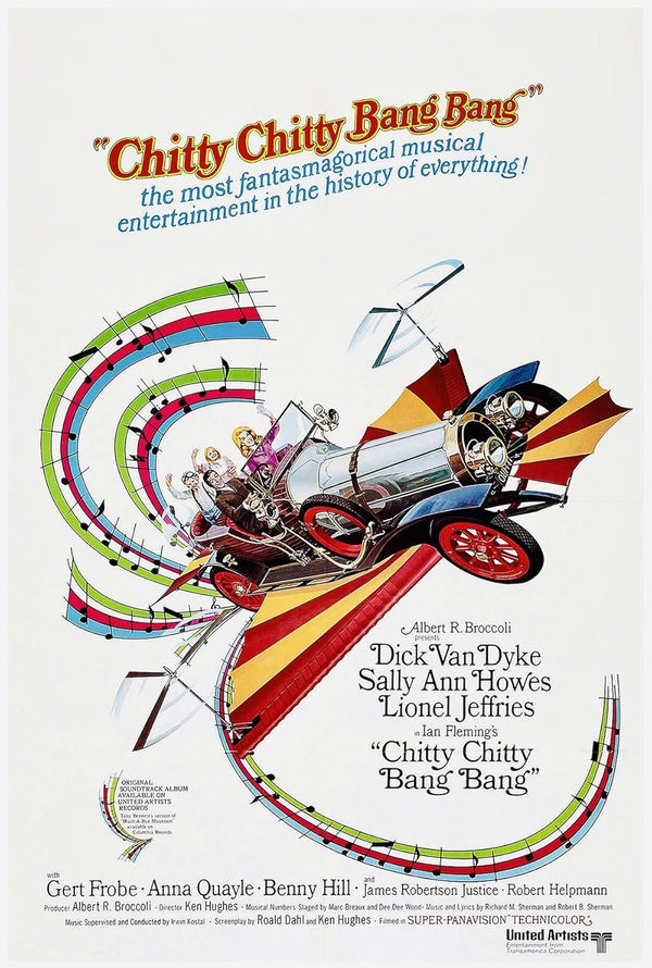 Chitty Chitty Bang Bang (1968) - Family Fantasy Adventure Movie Poster Movie Poster | Film Wall Art Print