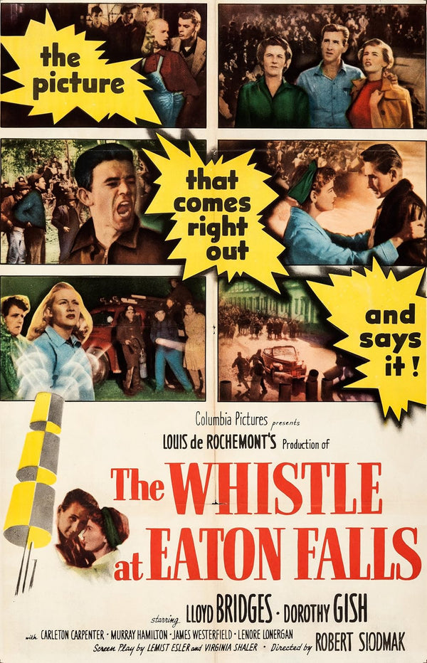 Whistle at Eaton Falls (1951) – Classic Drama Movie Poster Movie Poster | Film Wall Art Print