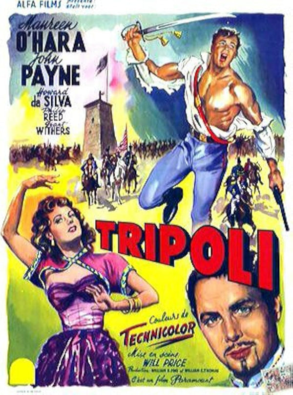 Tripoli (1950) Movie Poster – Action Adventure History Classic Movie Poster | Film Wall Art Print