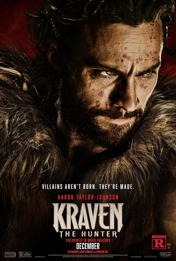 Kraven the Hunter 2024: Action-Packed Thriller Adventure Movie Poster | Film Wall Art Print