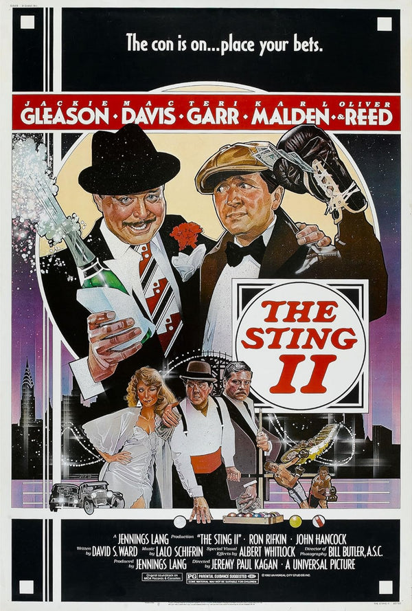 Sting II (1983) Movie Poster – Comedy Crime Classic Movie Poster | Film Wall Art Print