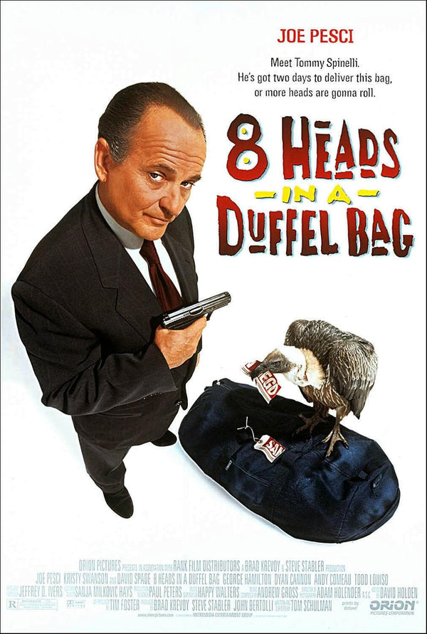 8 Heads in a Duffel Bag (1997) - Adventure Comedy Crime Movie Poster Movie Poster | Film Wall Art Print