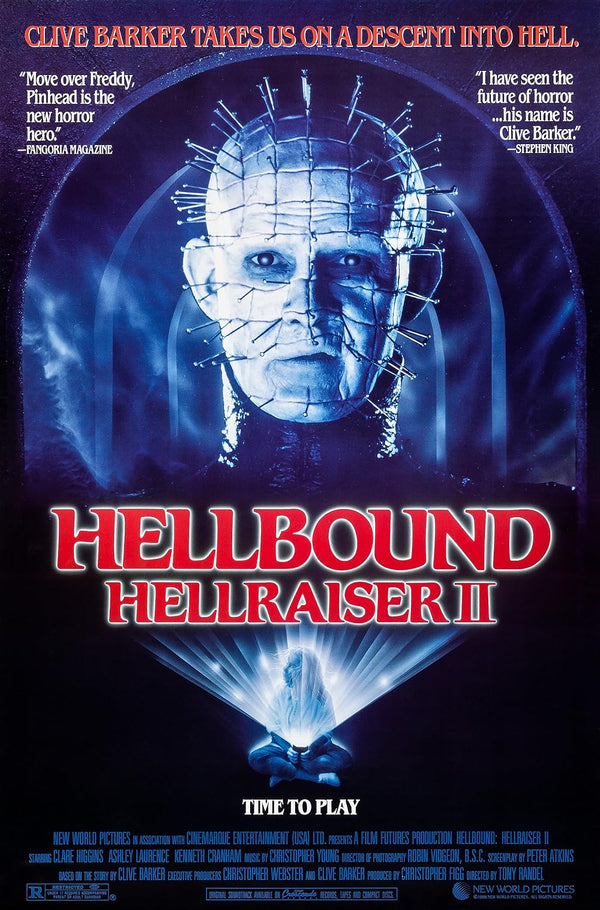 Hellraiser II: Hellbound (1988) Horror Movie Poster Movie Poster | Film Wall Art Print