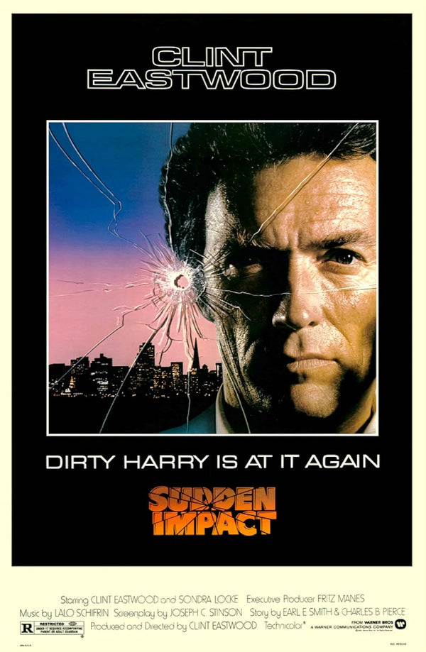 Sudden Impact (1983) - Action Crime Thriller Movie Poster Movie Poster | Film Wall Art Print
