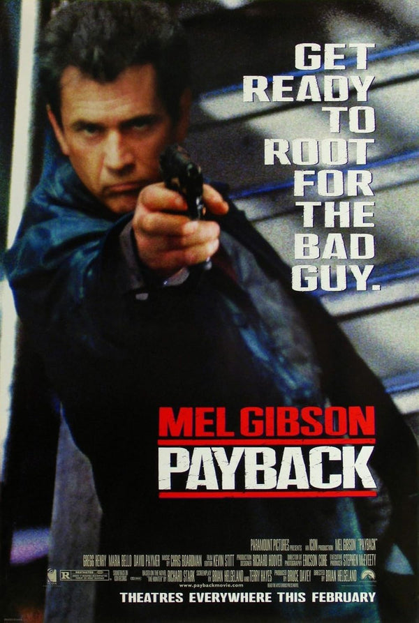 Payback 1999 Movie Poster – Action, Crime, Drama Thriller Movie Poster | Film Wall Art Print