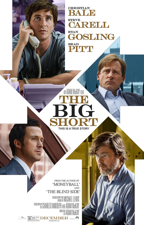 The Big Short (2015) - A Satirical Take on the Financial Crisis Movie Poster | Film Wall Art Print