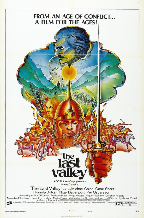 Last Valley (1971) - Adventure, Drama, War Movie Poster Movie Poster | Film Wall Art Print