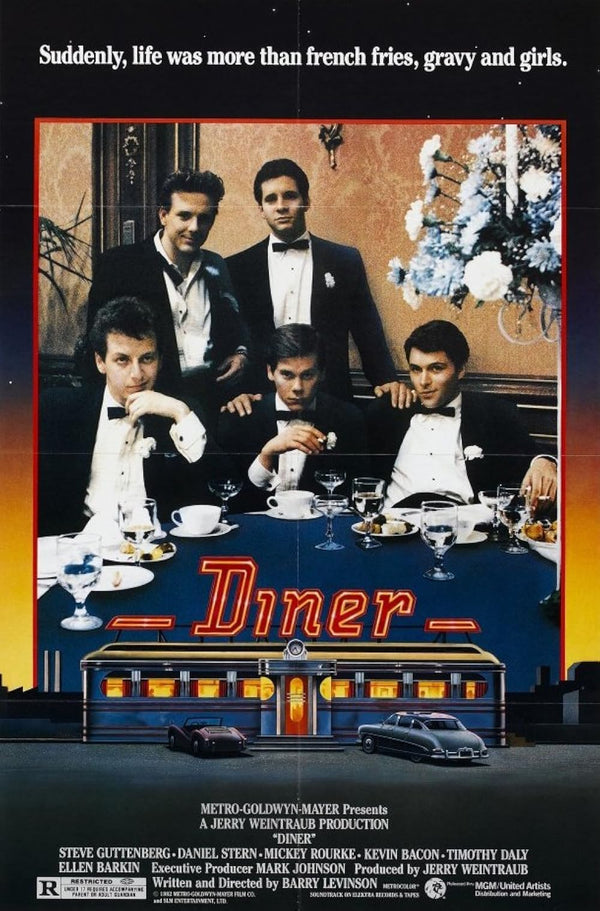 Diner (1982) - A Nostalgic Comedy-Drama About Friendship and Love Movie Poster | Film Wall Art Print