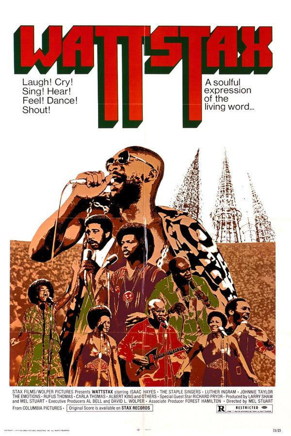 Wattstax (1973) - Documentary Comedy Music Movie Poster Movie Poster | Film Wall Art Print