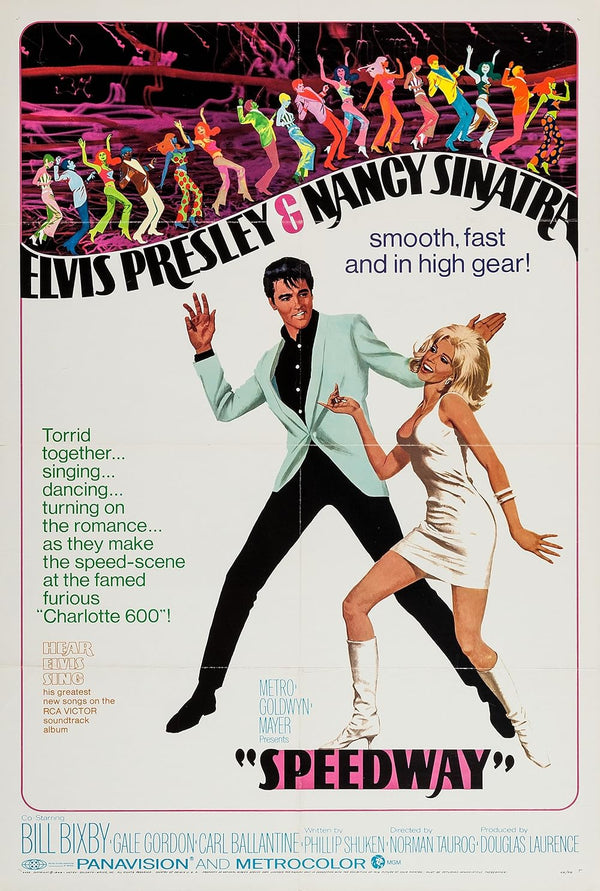 Speedway (1968) - Classic Comedy Musical Romance Movie Movie Poster | Film Wall Art Print