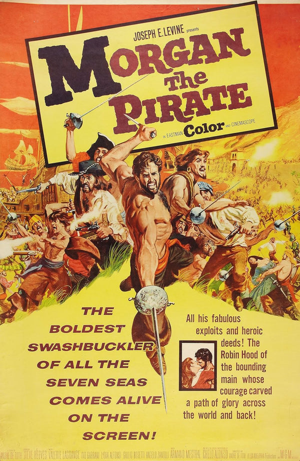 Morgan The Pirate (1960) - Classic Adventure Film Poster Movie Poster | Film Wall Art Print